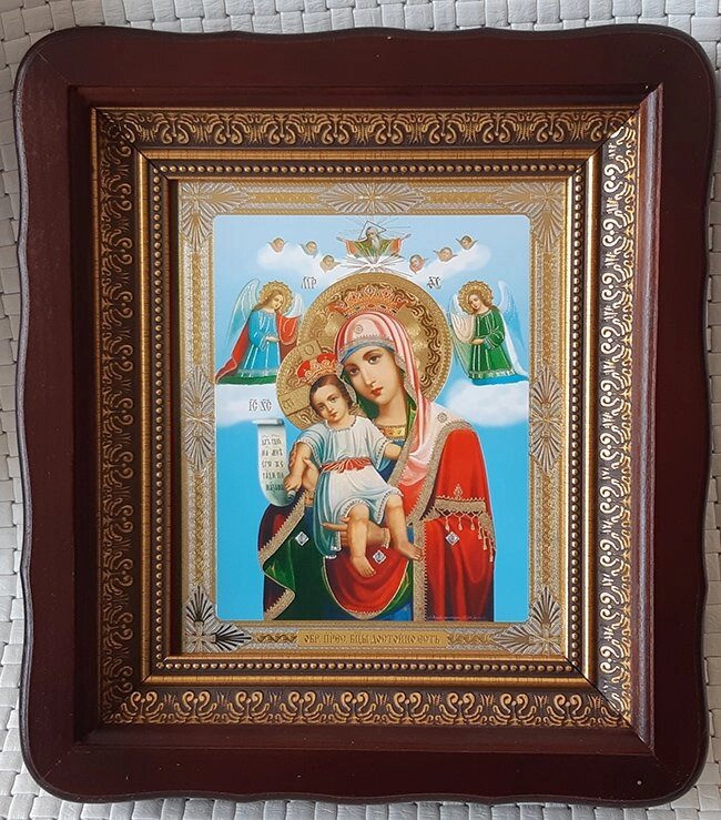 Ікона Божої Матері "Достойно є" ( "Мілуюча") для дому від компанії Церковна крамниця "Покрова" - церковне начиння - фото 1