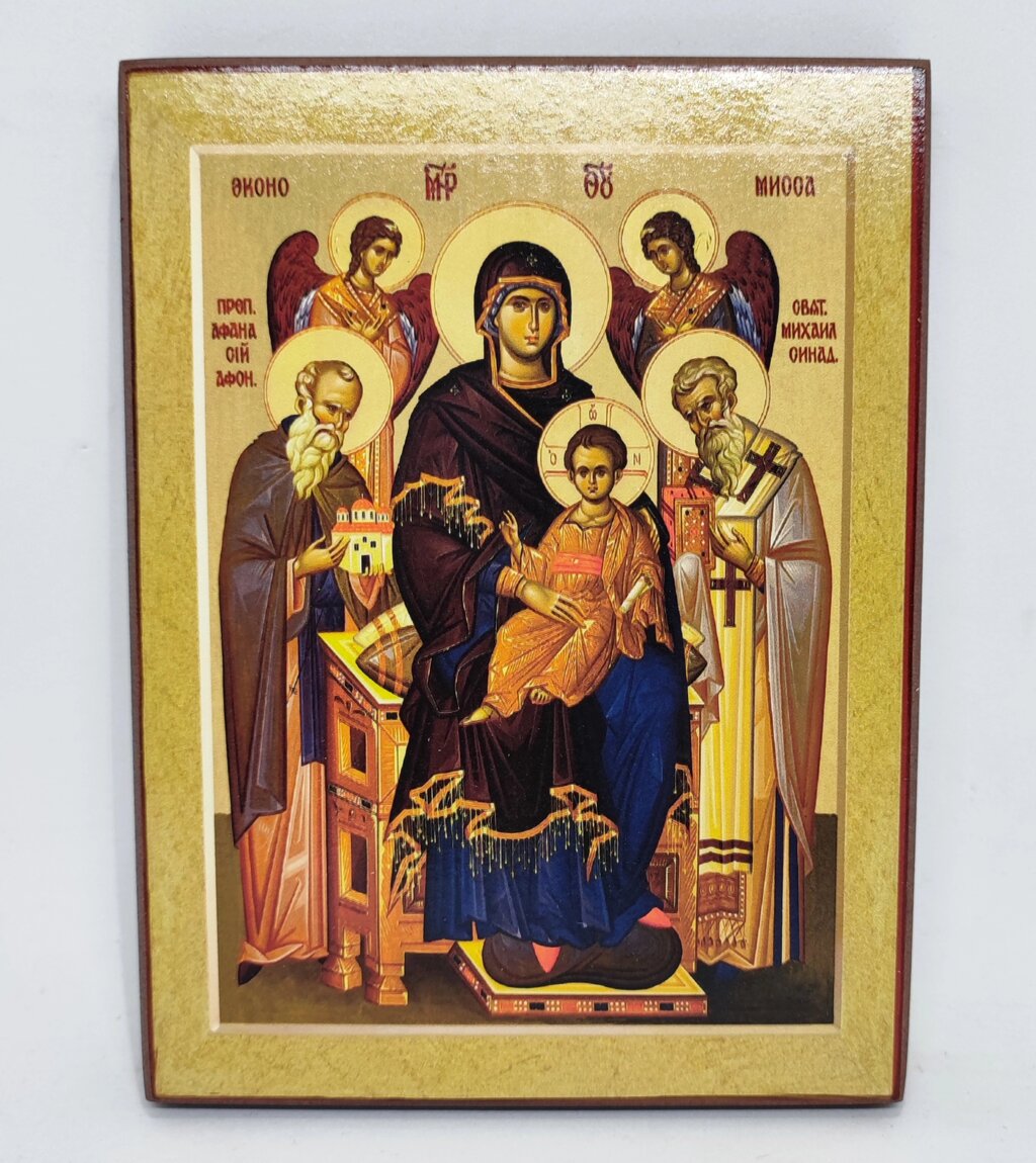 Ікона Божої Матері "Економісса" 16*12см від компанії Церковна крамниця "Покрова" - церковне начиння - фото 1