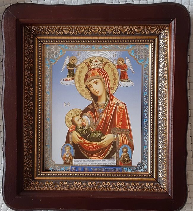 Ікона Божої Матері "Годувальниця" для дому 23 * 26см від компанії Церковна крамниця "Покрова" - церковне начиння - фото 1