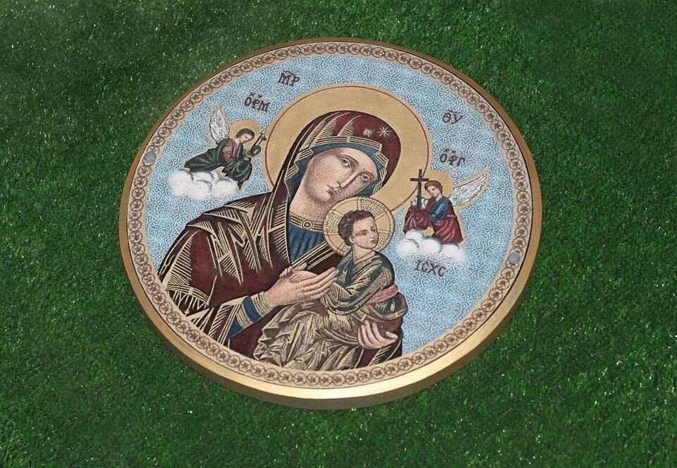 Ікона Божої Матері на камені (на замовлення) від компанії Церковна крамниця "Покрова" - церковне начиння - фото 1