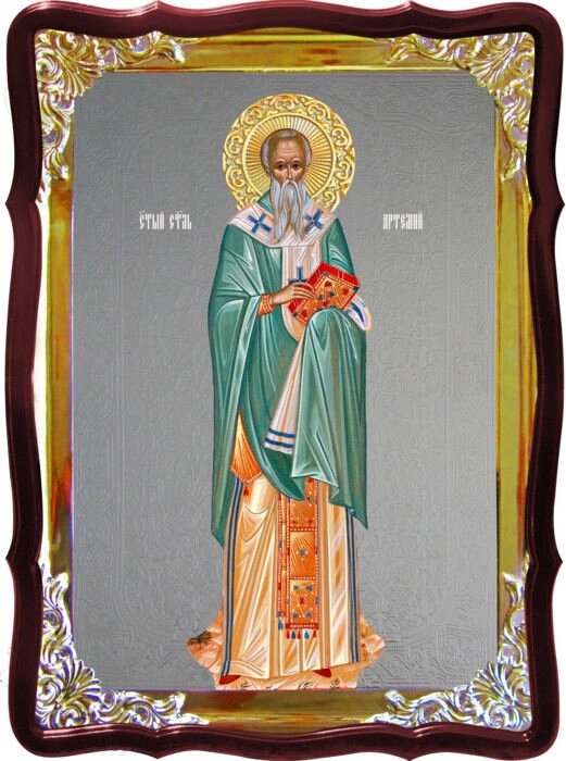 Ікона церковна Артемій Солунській єпископ від компанії Церковна крамниця "Покрова" - церковне начиння - фото 1