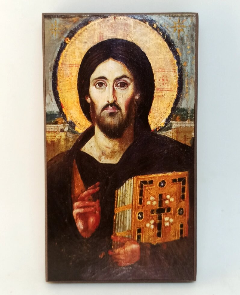 Ікона Христос Пантократор 8*14 см від компанії Церковна крамниця "Покрова" - церковне начиння - фото 1