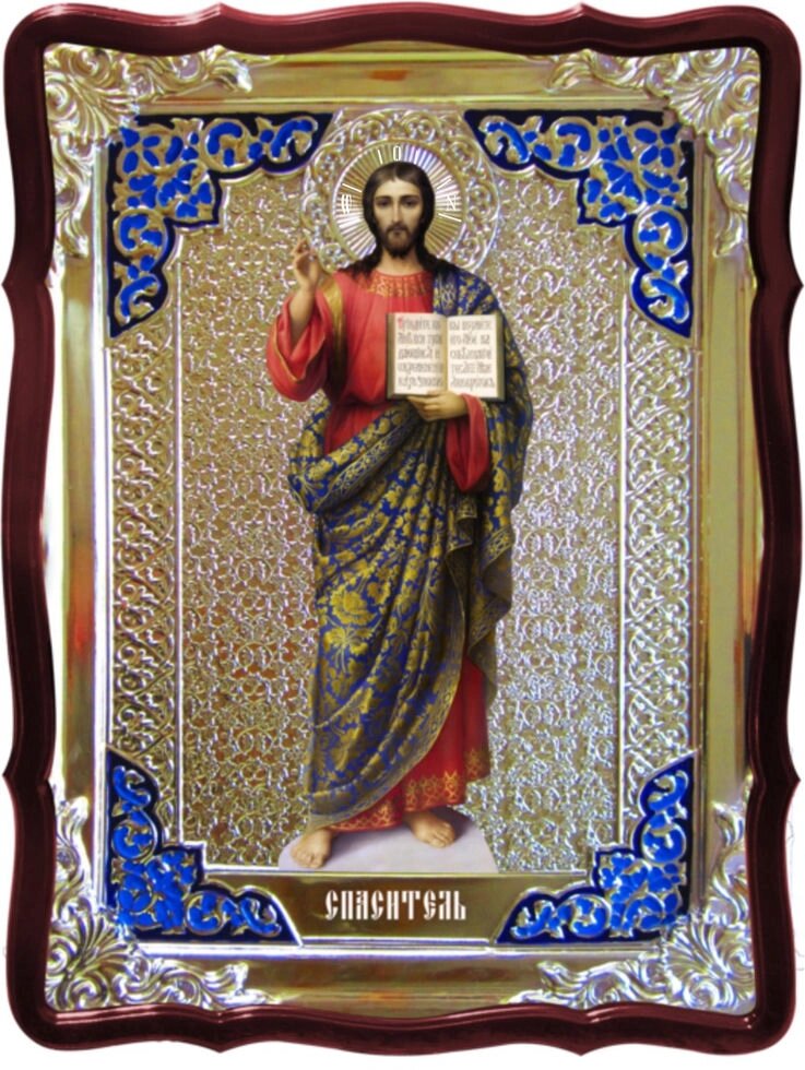 Ікона Ісуса христа в повний зріст Спас від компанії Церковна крамниця "Покрова" - церковне начиння - фото 1