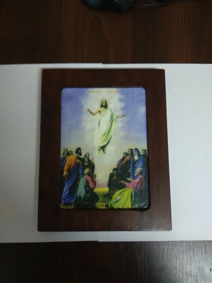 Ікона-ковчег із дерева Воскресіння Христове 26х20см від компанії Церковна крамниця "Покрова" - церковне начиння - фото 1