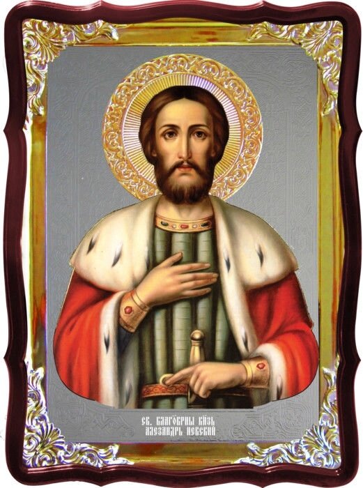 Ікона Олександра Невського під замовлення від компанії Церковна крамниця "Покрова" - церковне начиння - фото 1