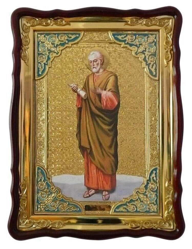 Ікона Петро, апостол на замовлення (з емаллю) від компанії Церковна крамниця "Покрова" - церковне начиння - фото 1