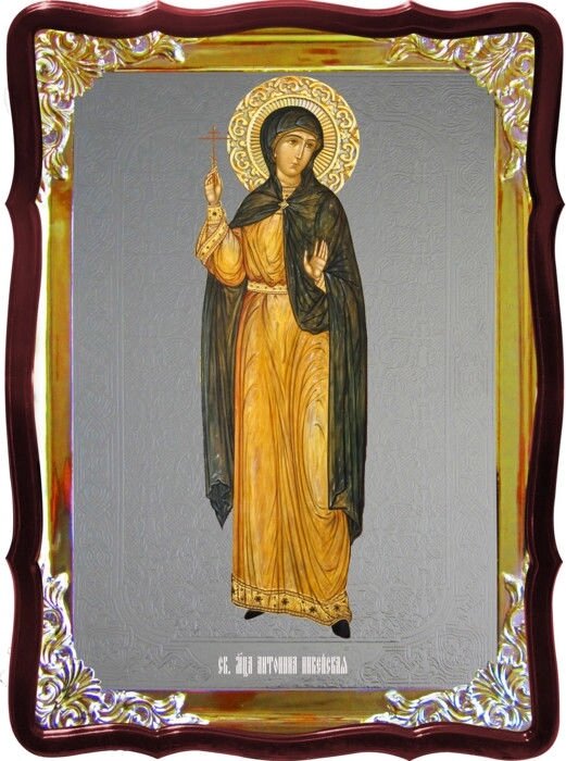 Ікона під срібло Свята Антоніна в православному магазині від компанії Церковна крамниця "Покрова" - церковне начиння - фото 1