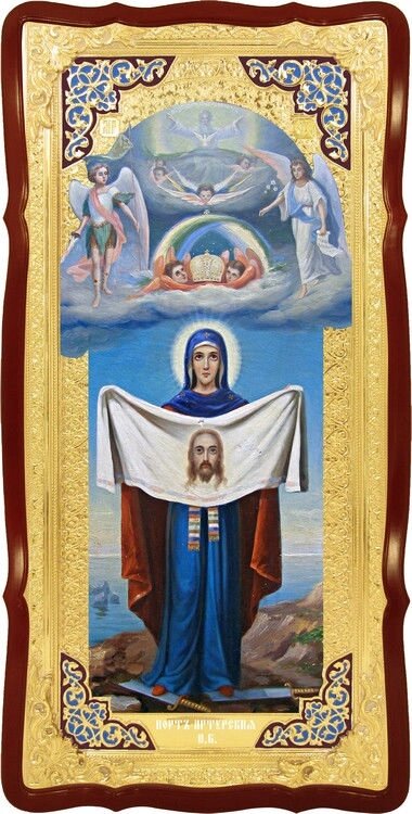 Ікона Порт-Артурська Пресвятої Богородиці з емаллю від компанії Церковна крамниця "Покрова" - церковне начиння - фото 1