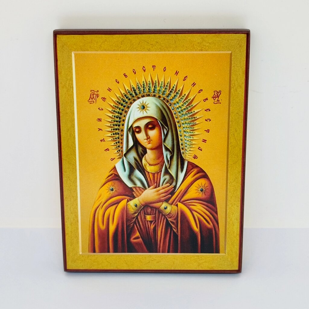 Ікона Пр. Богородиці "Умиління" 16*12см від компанії Крамниця "Покрова" - церковне начиння - фото 1