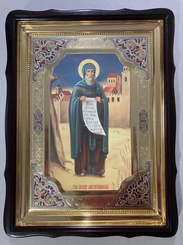 Ікона Преподобний Олександр Константинопольського від компанії Церковна крамниця "Покрова" - церковне начиння - фото 1