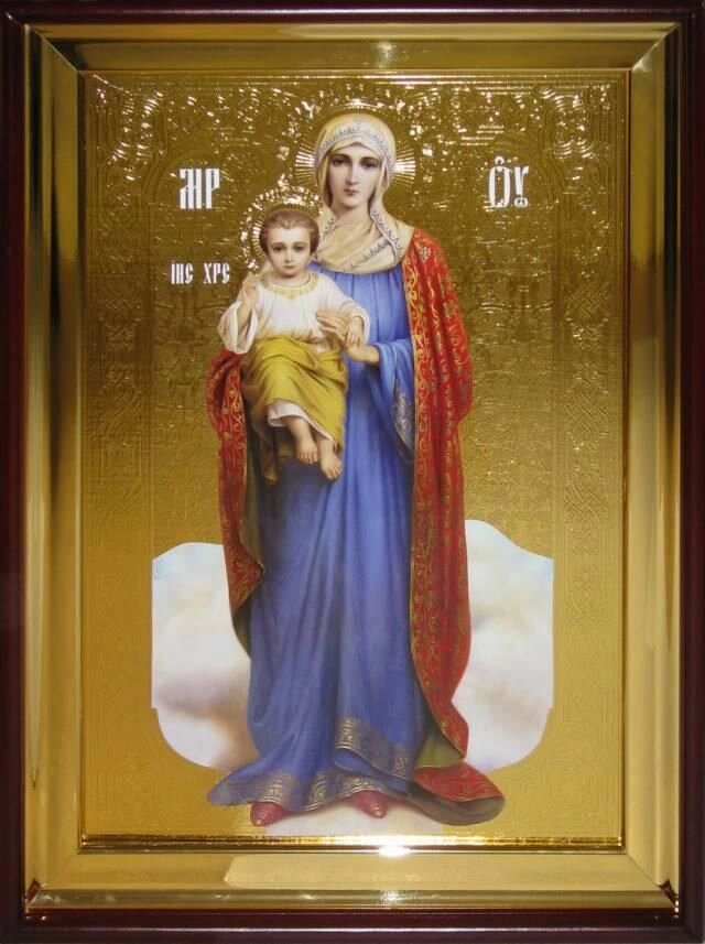 Ікона Пресвятої Богородиці - Благодатне небо від компанії Церковна крамниця "Покрова" - церковне начиння - фото 1