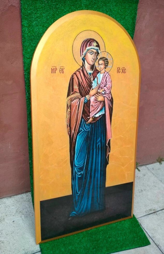 Ікона Пресвятої Богородиці з немовлям від компанії Церковна крамниця "Покрова" - церковне начиння - фото 1