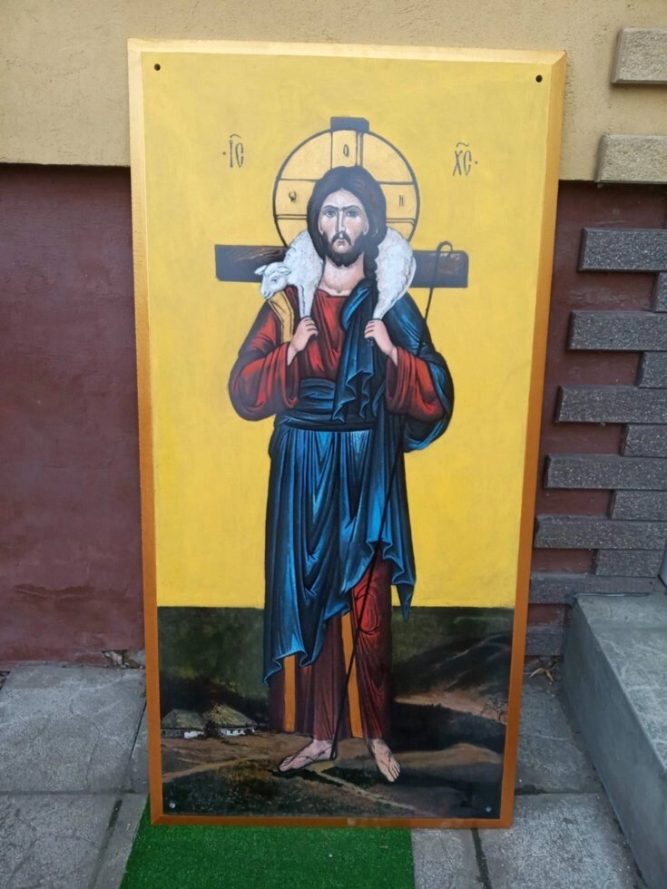 Ікона прямокутна велика Христа Спасителя від компанії Церковна крамниця "Покрова" - церковне начиння - фото 1