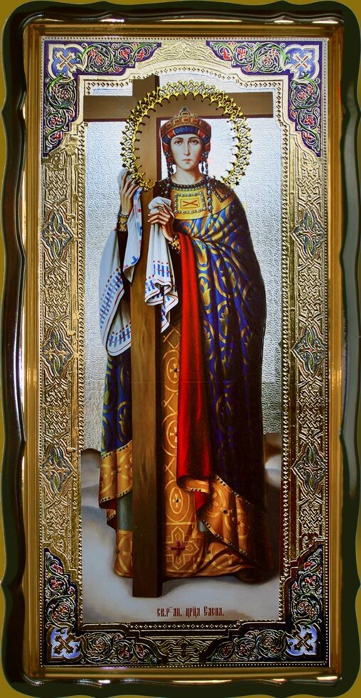 Ікона Рівноапостольна цариця Олена для храму (розмір на замовлення) від компанії Церковна крамниця "Покрова" - церковне начиння - фото 1