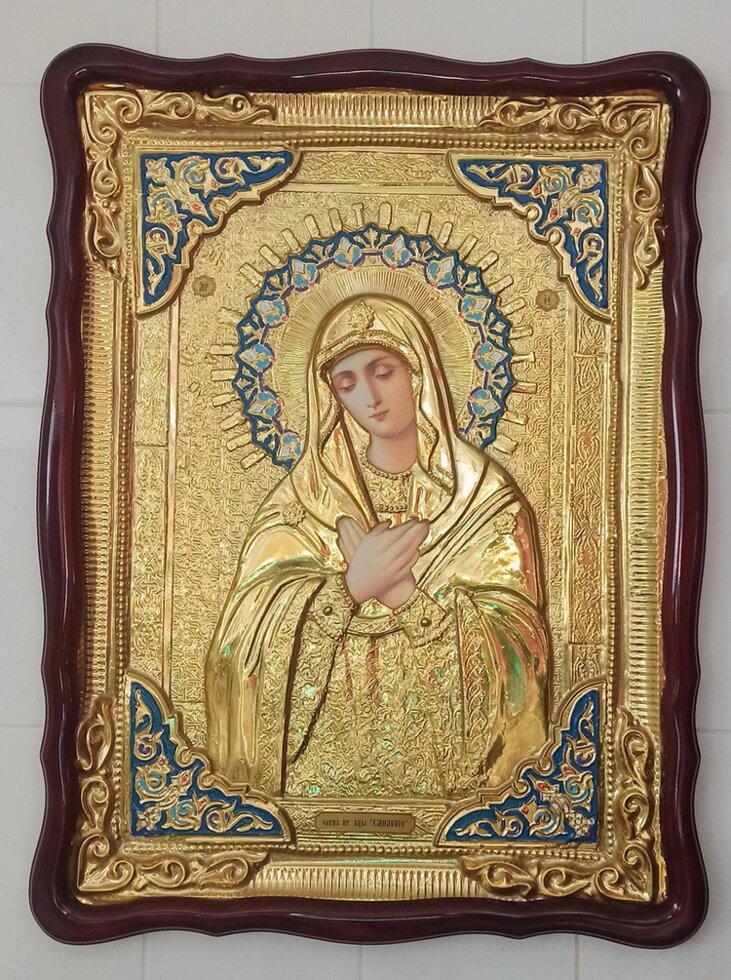 Ікона Розчулення Божої Матері (з емаллю) від компанії Церковна крамниця "Покрова" - церковне начиння - фото 1
