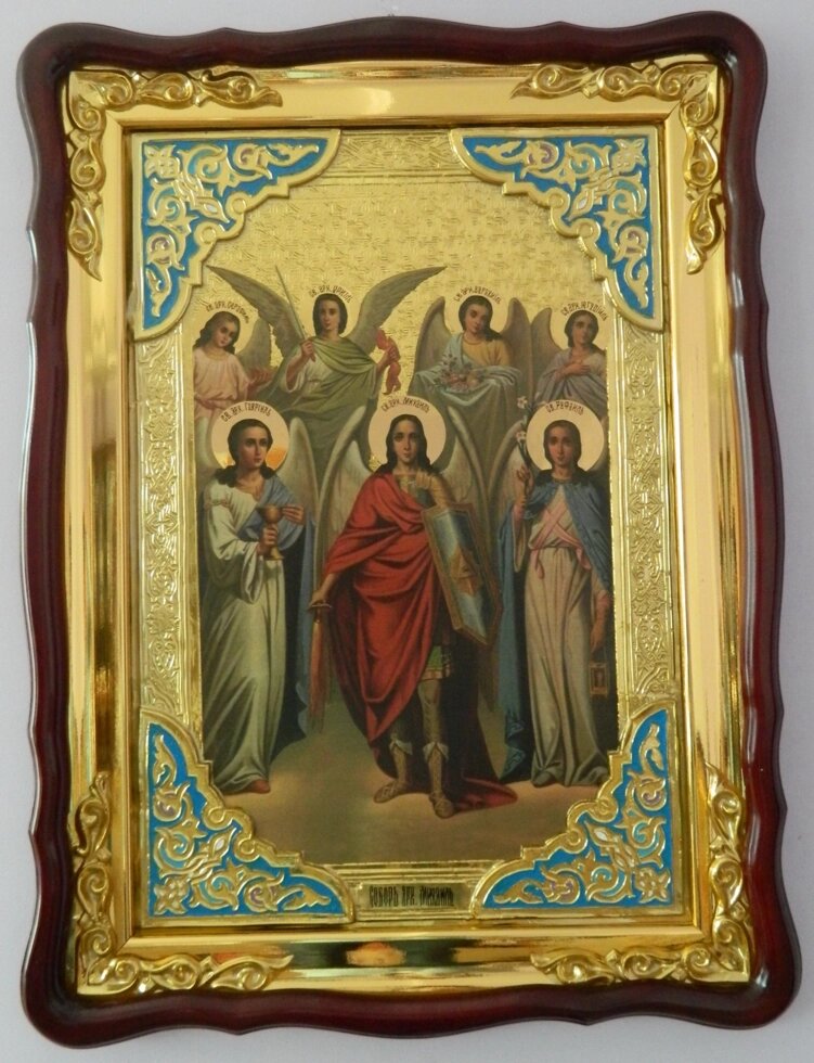 Ікона Собор Архангела Михаїла 80*60см від компанії Церковна крамниця "Покрова" - церковне начиння - фото 1