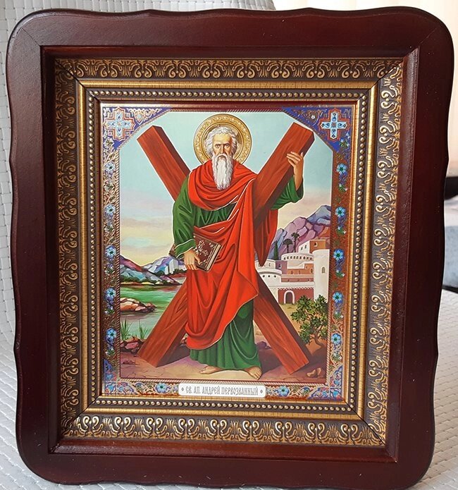 Ікона Св. Андрія Первозванного на дарунок або для дому від компанії Церковна крамниця "Покрова" - церковне начиння - фото 1