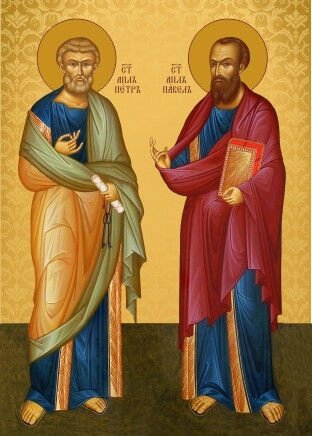Ікона Св. Петро та Павло на подарунок або для дому від компанії Церковна крамниця "Покрова" - церковне начиння - фото 1