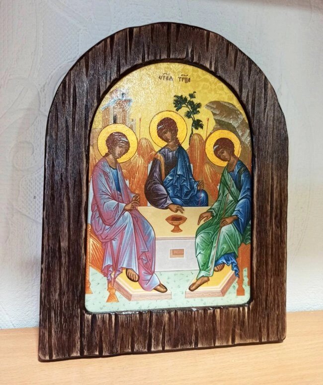 Ікона Св. Трійця на подарунок або для дому від компанії Церковна крамниця "Покрова" - церковне начиння - фото 1
