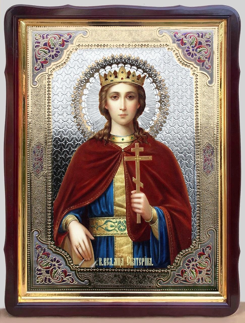 Ікона свята Катерина від компанії Церковна крамниця "Покрова" - церковне начиння - фото 1