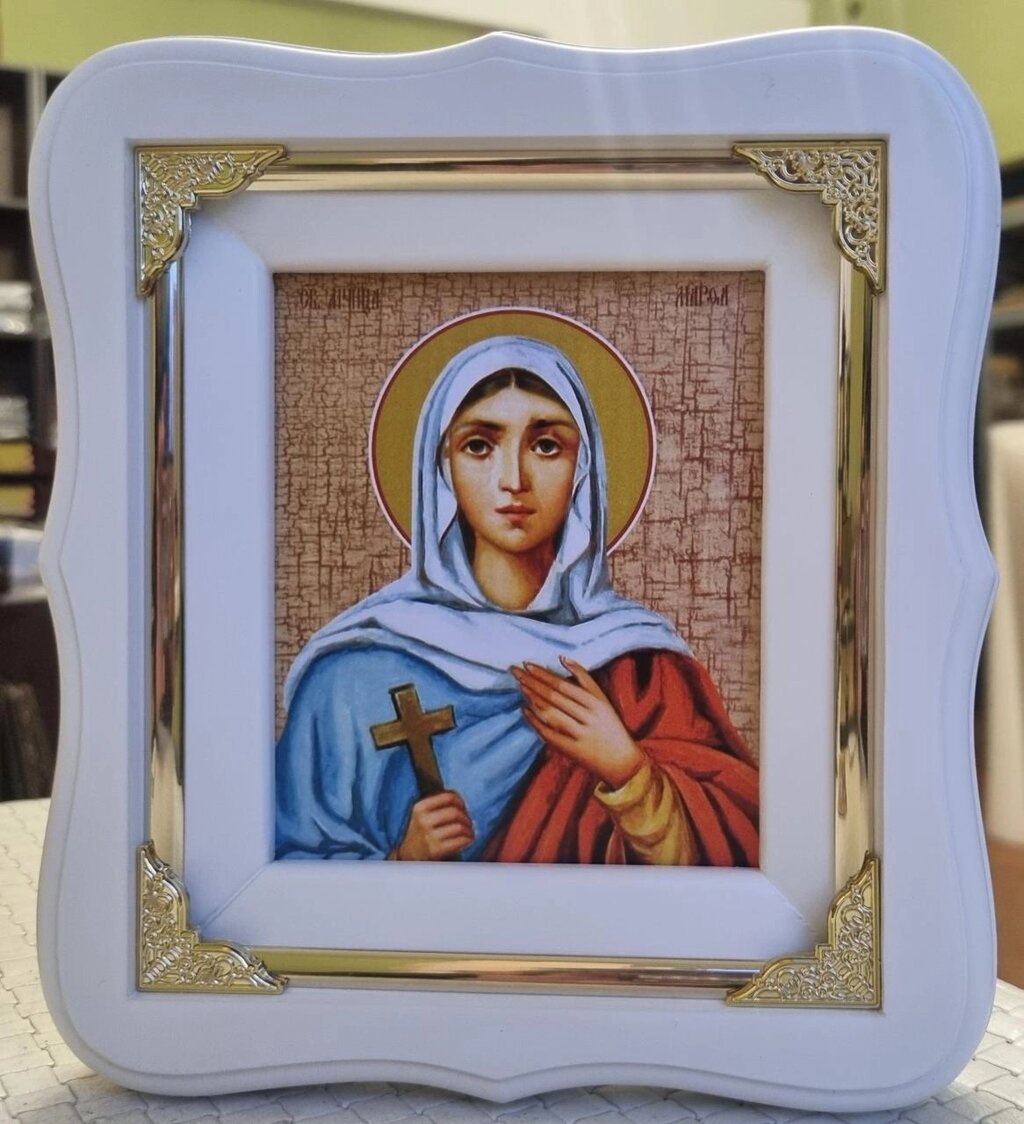 Ікона "Свята Марія Магдалина" 19х17см від компанії Церковна крамниця "Покрова" - церковне начиння - фото 1