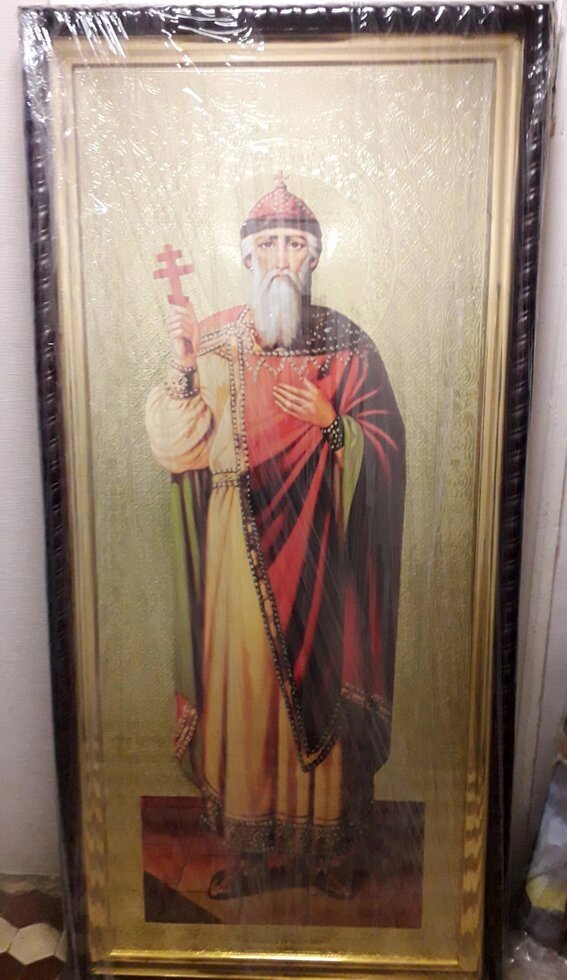 Ікона Святого князя Володимира Хрестителя 180х85см від компанії Церковна крамниця "Покрова" - церковне начиння - фото 1