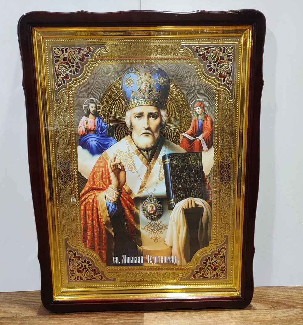 Ікона Святого Миколая (митра) від компанії Церковна крамниця "Покрова" - церковне начиння - фото 1