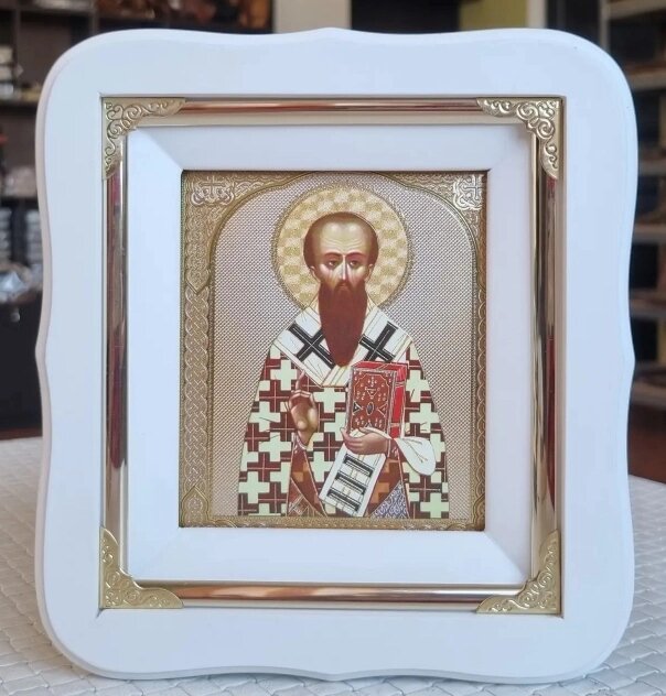 Ікона Святого Василя Великого 19х17см від компанії Церковна крамниця "Покрова" - церковне начиння - фото 1
