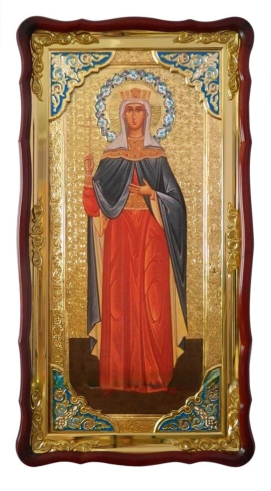 Ікона Святої Єлени (з емаллю) від компанії Церковна крамниця "Покрова" - церковне начиння - фото 1