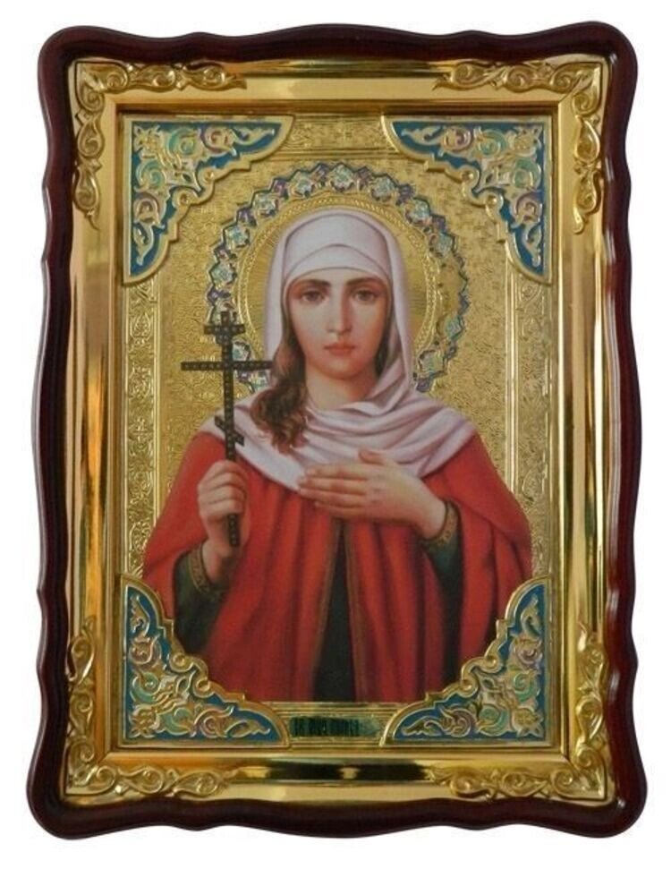 Ікона Святої Лариси (з емаллю) від компанії Церковна крамниця "Покрова" - церковне начиння - фото 1