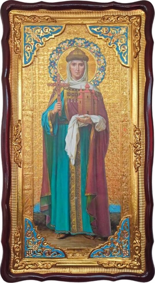Ікона Святої Ольги на замовлення (з емаллю) від компанії Церковна крамниця "Покрова" - церковне начиння - фото 1