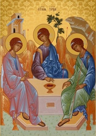 Ікона Святої Трійці старозавітної на подарунок або для дому від компанії Церковна крамниця "Покрова" - церковне начиння - фото 1
