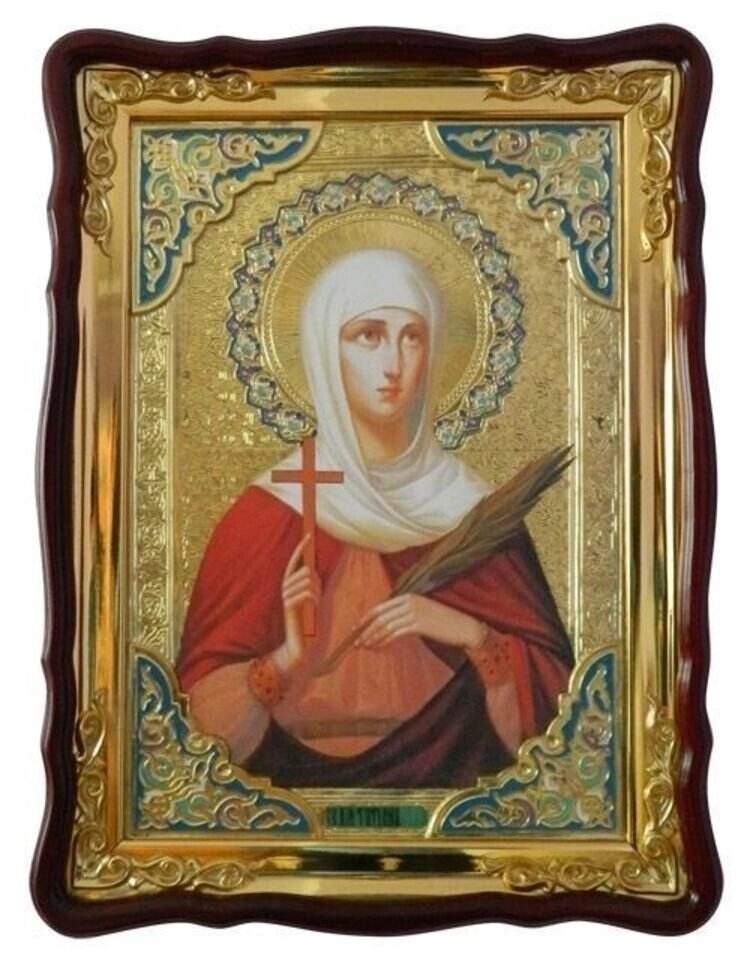 Ікона Тетяни Святої Великомучениці (з емаллю) від компанії Церковна крамниця "Покрова" - церковне начиння - фото 1
