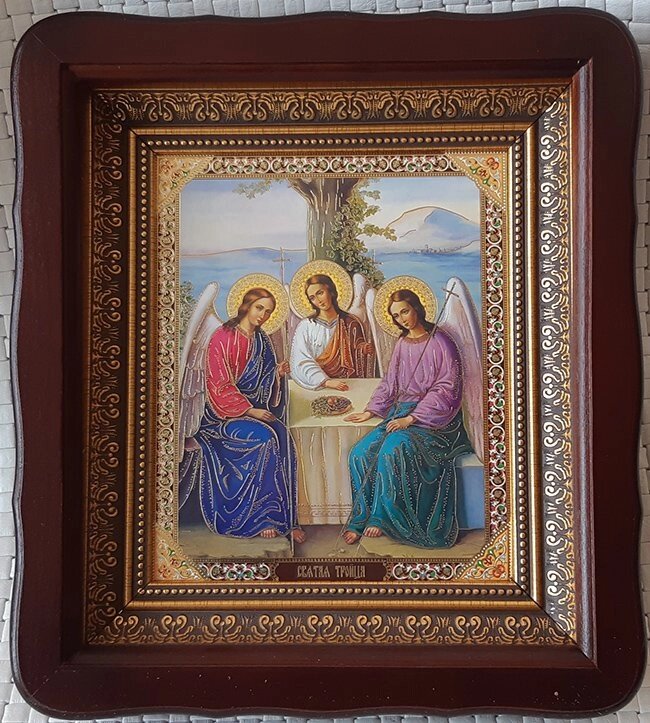 Ікона Трійця Старозавітна 23х26 см від компанії Церковна крамниця "Покрова" - церковне начиння - фото 1