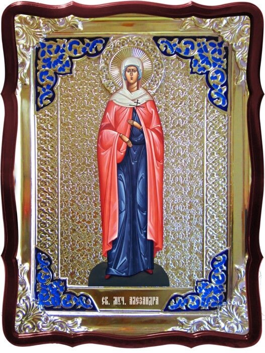 Ікона в Ризі - Свята мучениця Олександра від компанії Церковна крамниця "Покрова" - церковне начиння - фото 1