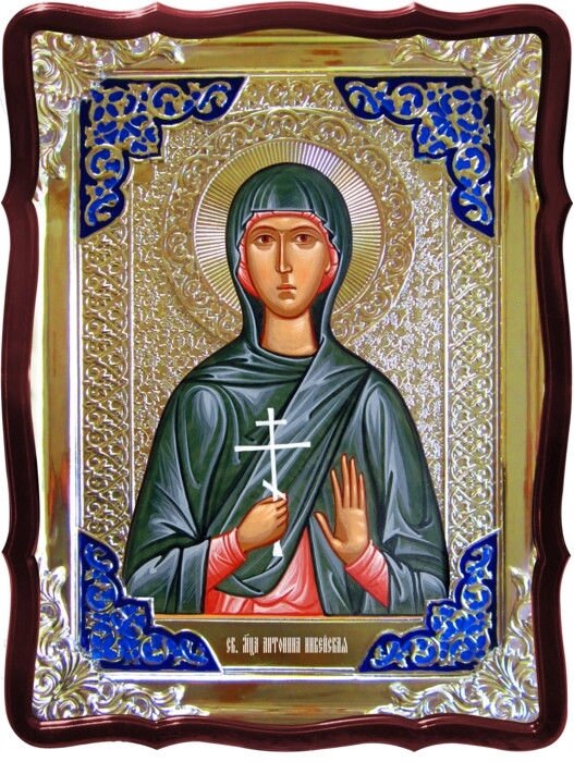 Ікона в Ризі - святої мучениці Антоніна Нікейська в православному магазині від компанії Церковна крамниця "Покрова" - церковне начиння - фото 1