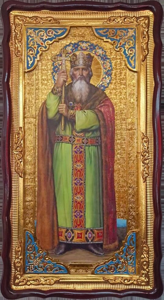 Ікона Володимир, рівноапостольний князь (з емаллю) від компанії Церковна крамниця "Покрова" - церковне начиння - фото 1
