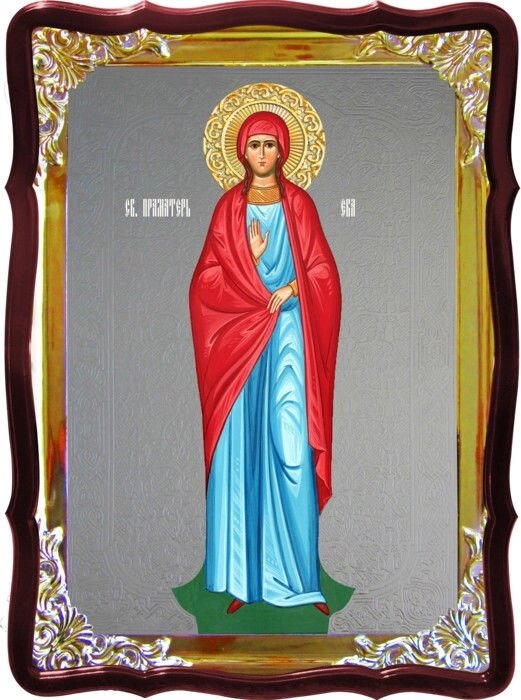 Ікона з фоном під срібло Свята Єва праматір від компанії Церковна крамниця "Покрова" - церковне начиння - фото 1