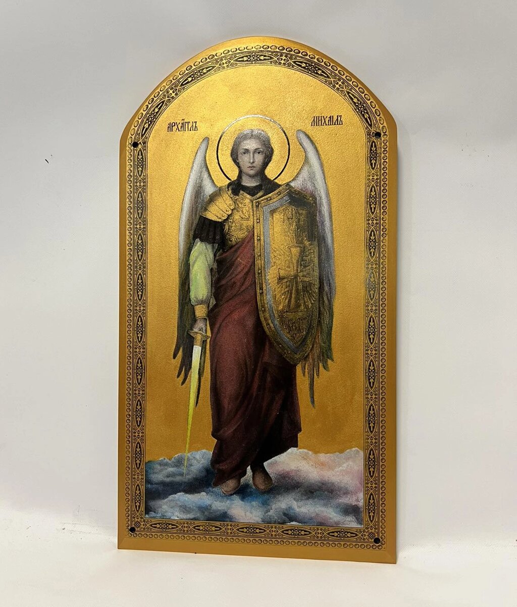 Ікона з каменю Архангелів від компанії Церковна крамниця "Покрова" - церковне начиння - фото 1