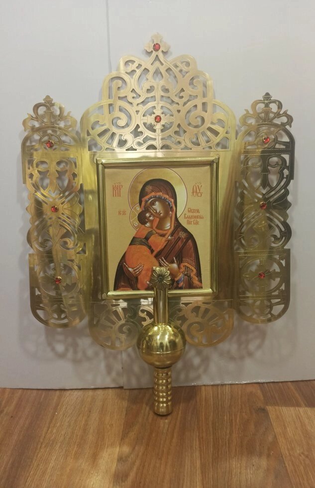 Ікона запрестольна Пресвятої Богородиці Із латуні від компанії Церковна крамниця "Покрова" - церковне начиння - фото 1