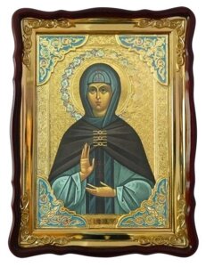 Ікона Зоя Вифлеємська, преподобна (з емаллю)