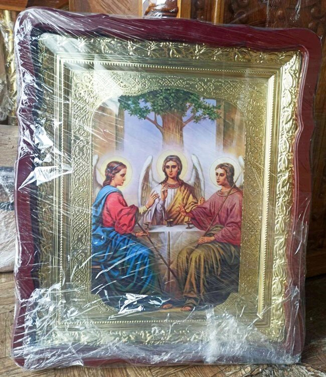 Ікони для церкви - Свята Трійця 56х48см (старозавітна) від компанії Церковна крамниця "Покрова" - церковне начиння - фото 1