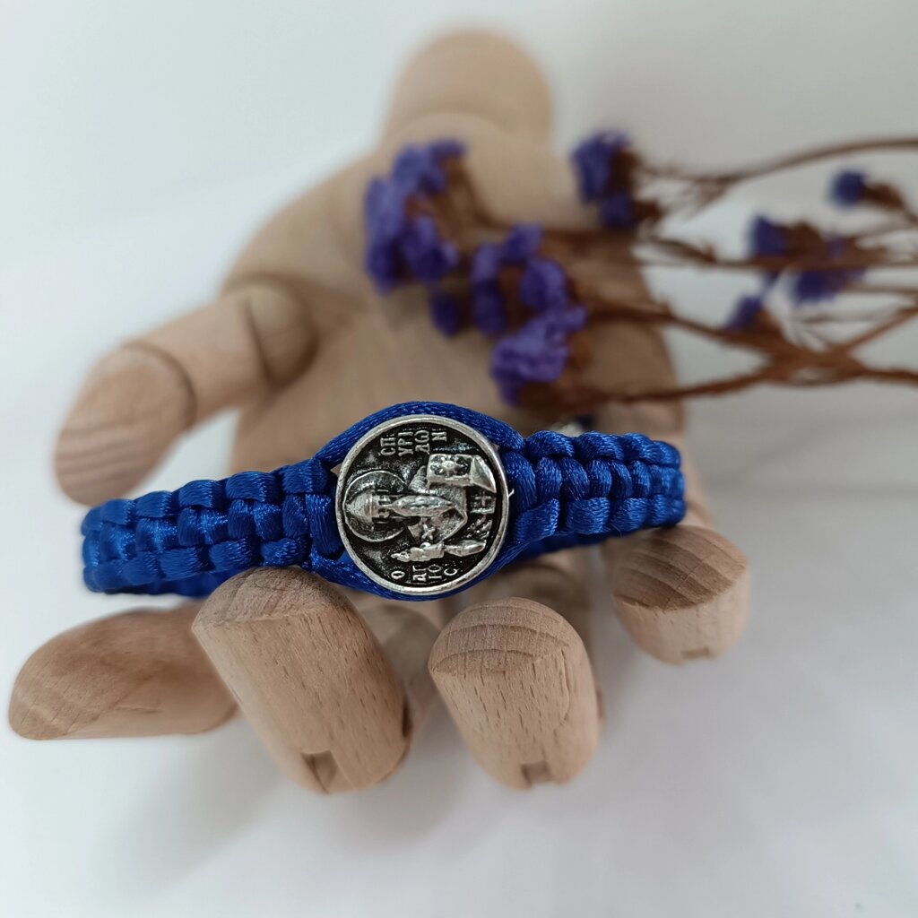 Комбоскіні браслет синій "Святий Спиридон" від компанії Церковна крамниця "Покрова" - церковне начиння - фото 1