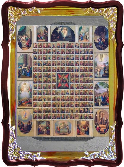 Магазин ікон пропонує Ікона Собор Богородиці від компанії Церковна крамниця "Покрова" - церковне начиння - фото 1