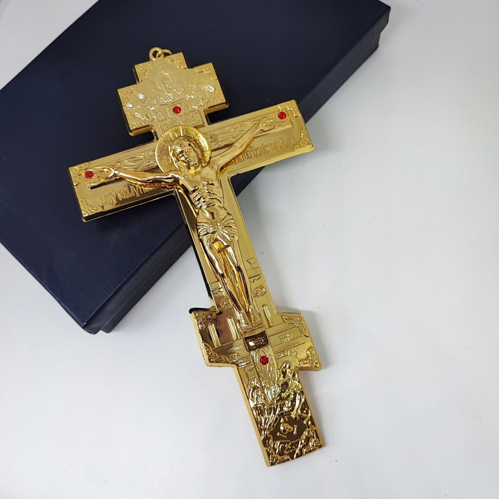 Настінний хрест в коробці від компанії Церковна крамниця "Покрова" - церковне начиння - фото 1