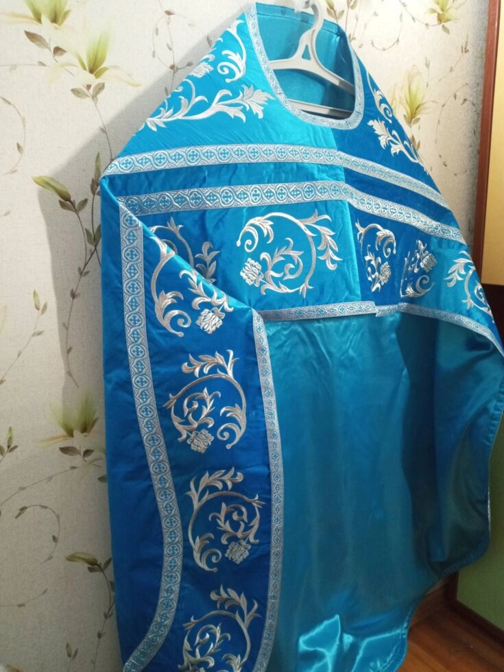 Одяг для батюшки, вишивка на оксаміті на замовлення від компанії Церковна крамниця "Покрова" - церковне начиння - фото 1