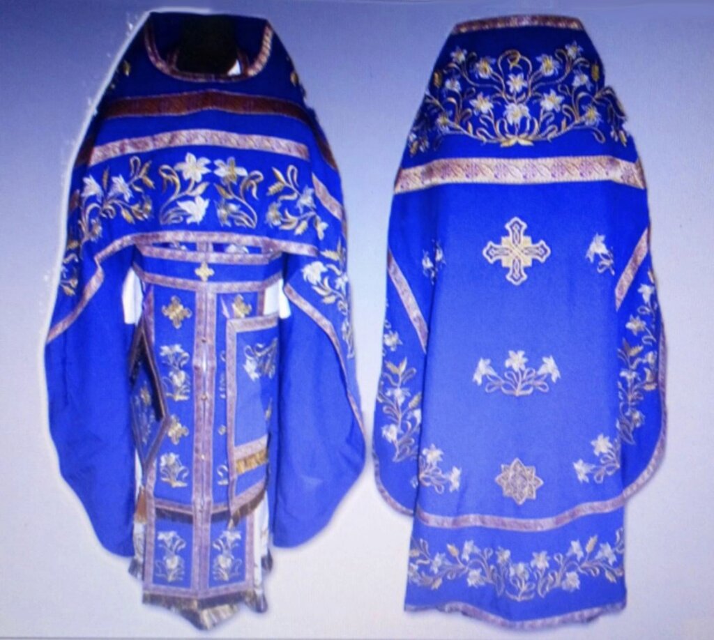 Одяг священика - облачення на замовлення з оксамити від компанії Церковна крамниця "Покрова" - церковне начиння - фото 1
