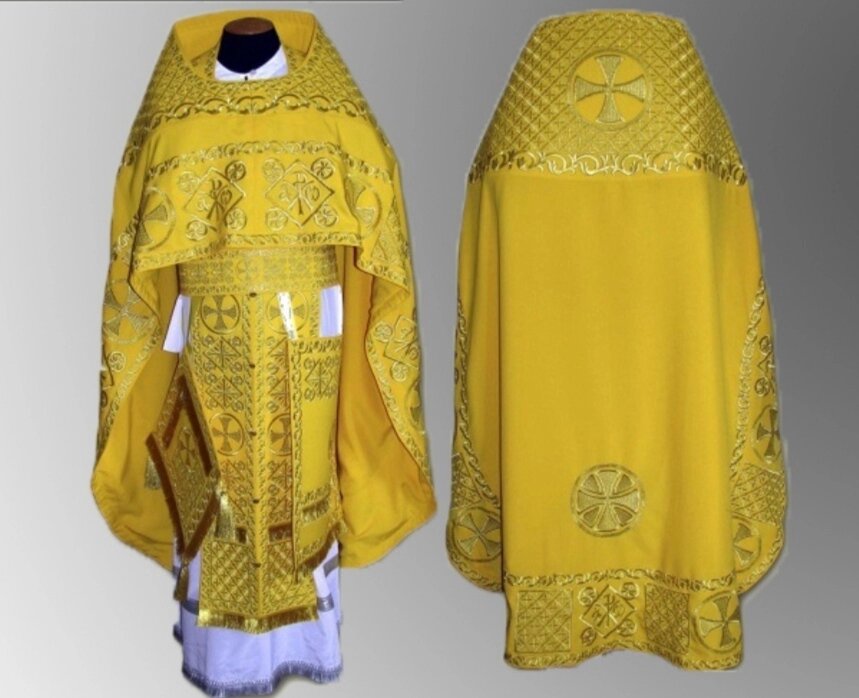 Одягання священика на свята з оксамити від компанії Церковна крамниця "Покрова" - церковне начиння - фото 1