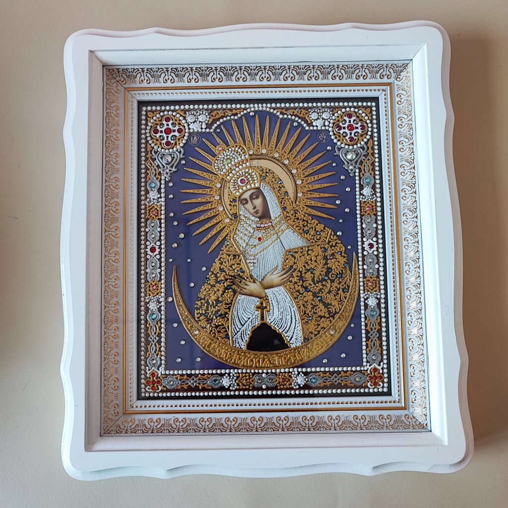 Остробрамська ікона Божої Матері ручної роботи від компанії Церковна крамниця "Покрова" - церковне начиння - фото 1