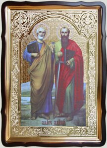 Апостоли Петро и Павло ікона церковна (розмір на замовлення)